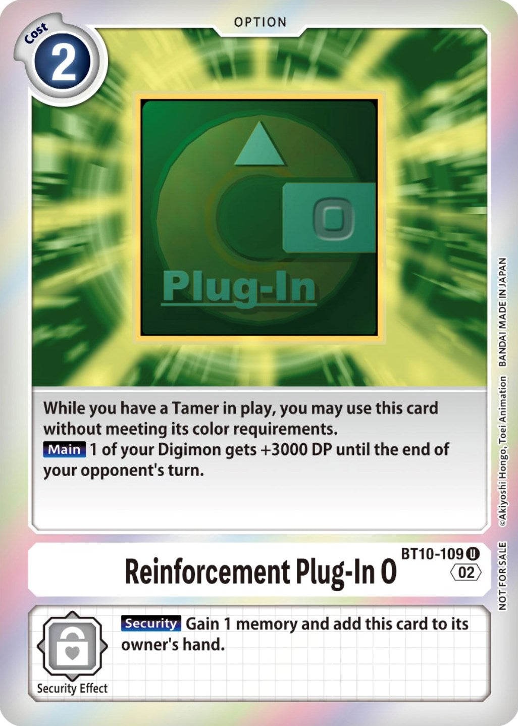 Reinforcement Plug-In 0 [BT10-109] (Event Pack 4) [Xros Encounter Promos] | The Time Vault CA