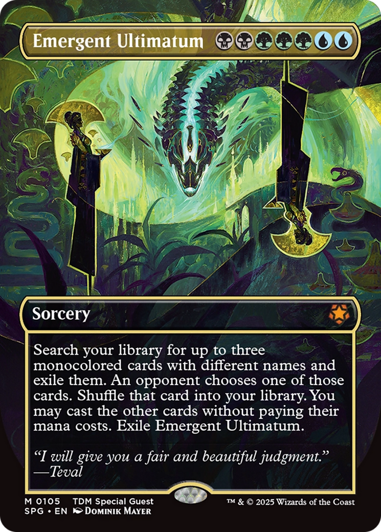 Emergent Ultimatum (Borderless) [Tarkir: Dragonstorm Special Guests] | The Time Vault CA