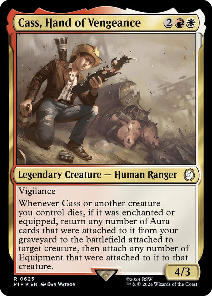 Cass, Hand of Vengeance (Surge Foil) [Fallout] | The Time Vault CA