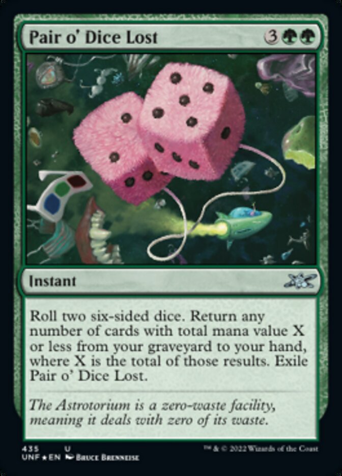 Pair o' Dice Lost (Galaxy Foil) [Unfinity] | The Time Vault CA