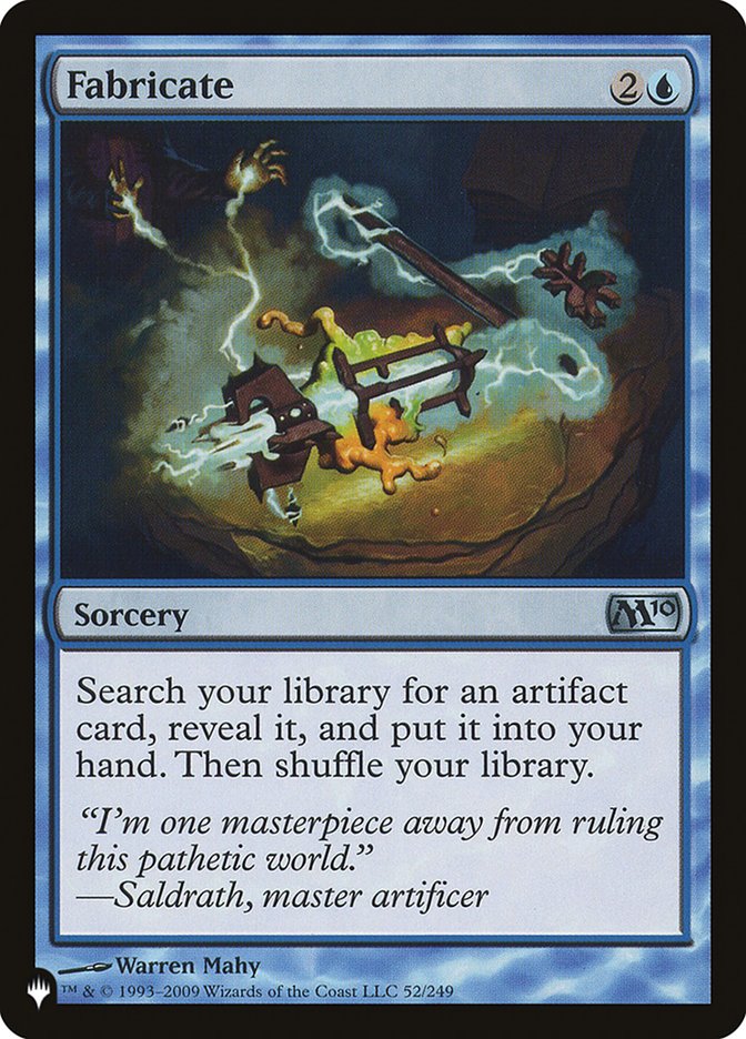 Fabricate [The List] | The Time Vault CA