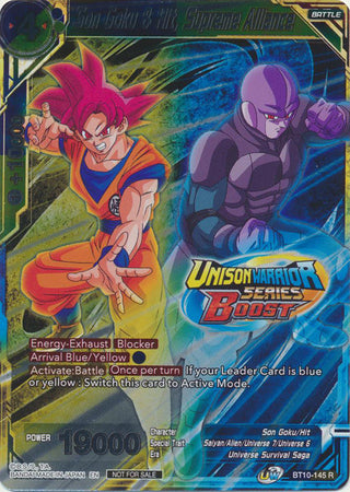 Son Goku & Hit, Supreme Alliance (Event Pack 08) (Alternate Foil) (BT10-145) [Tournament Promotion Cards] | The Time Vault CA