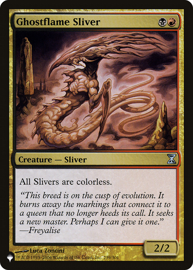 Ghostflame Sliver [The List] | The Time Vault CA