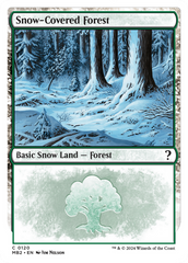 Snow-Covered Forest (White Border) [Mystery Booster 2] | The Time Vault CA