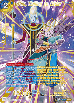 Whis, Calling to Order (SPR) (BT16-131) [Realm of the Gods] | The Time Vault CA