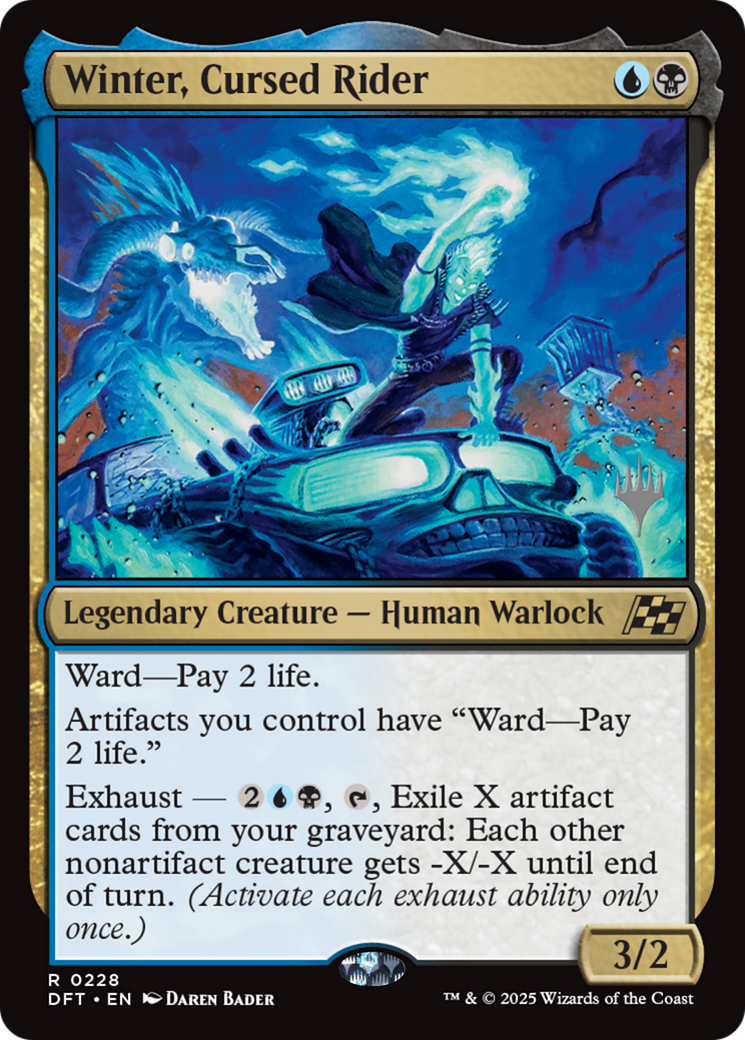 Winter, Cursed Rider [Aetherdrift Promos] | The Time Vault CA