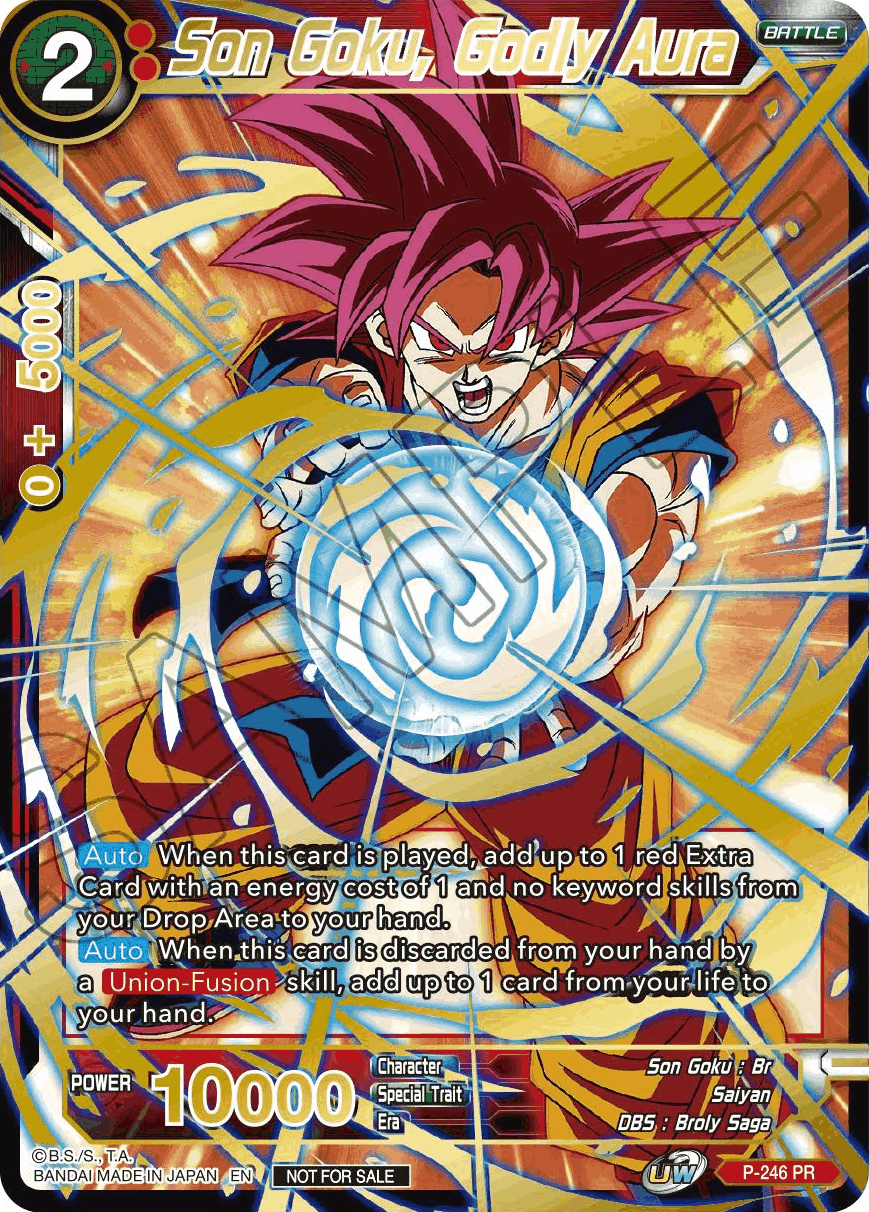 Son Goku, Godly Aura (Alt. Art Card Set 2023 Vol. 1) (P-246) [Tournament Promotion Cards] | The Time Vault CA