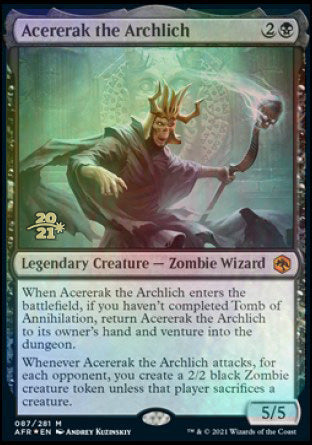 Acererak the Archlich [Dungeons & Dragons: Adventures in the Forgotten Realms Prerelease Promos] | The Time Vault CA