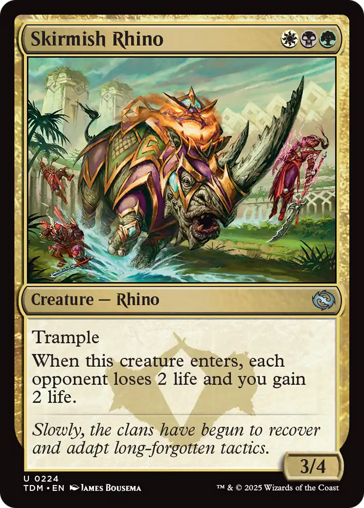 Skirmish Rhino (224) [Tarkir: Dragonstorm] | The Time Vault CA