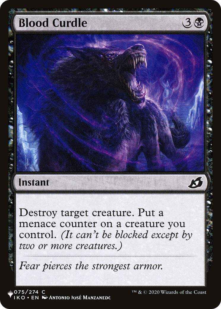 Blood Curdle [The List] | The Time Vault CA