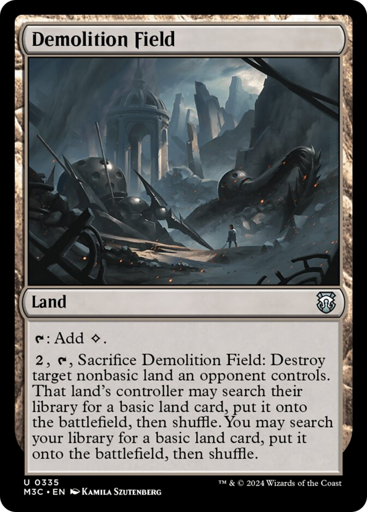 Demolition Field (Ripple Foil) [Modern Horizons 3 Commander] | The Time Vault CA