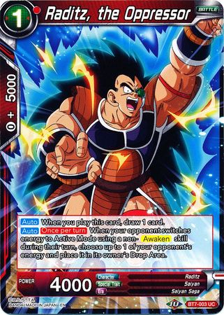 Raditz, the Oppressor (BT7-003) [Assault of the Saiyans] | The Time Vault CA