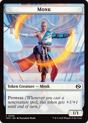 Copy // Monk Double-Sided Token [Tarkir: Dragonstorm Tokens] | The Time Vault CA