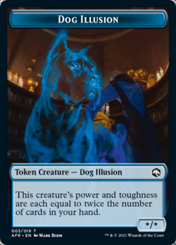Dog Illusion // Vecna Double-Sided Token [Dungeons & Dragons: Adventures in the Forgotten Realms Tokens] | The Time Vault CA