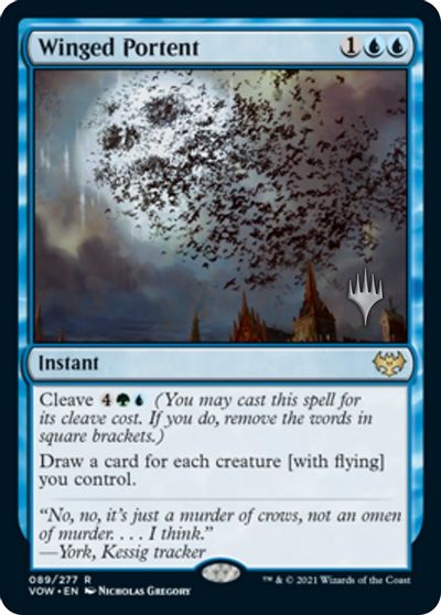 Winged Portent (Promo Pack) [Innistrad: Crimson Vow Promos] | The Time Vault CA