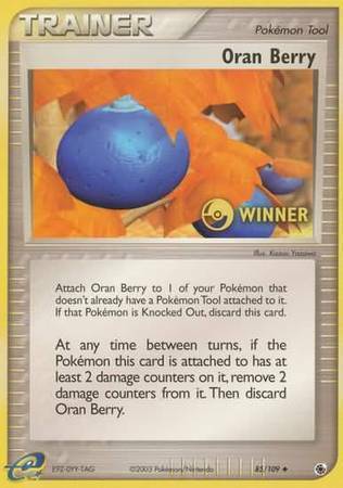 Oran Berry (85/109) (Winner) [EX: Ruby & Sapphire] | The Time Vault CA