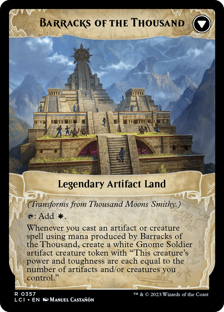 Thousand Moons Smithy (Extended Art) // Barracks of the Thousand [The Lost Caverns of Ixalan] | The Time Vault CA