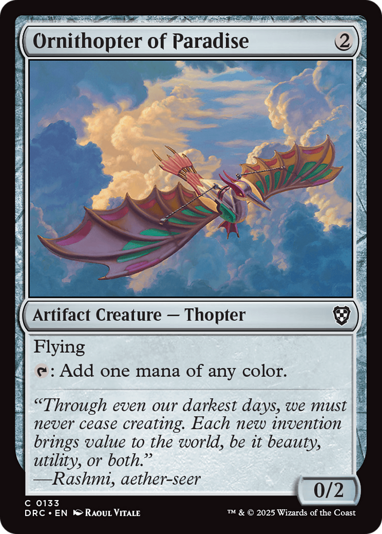 Ornithopter of Paradise [Aetherdrift Commander] | The Time Vault CA