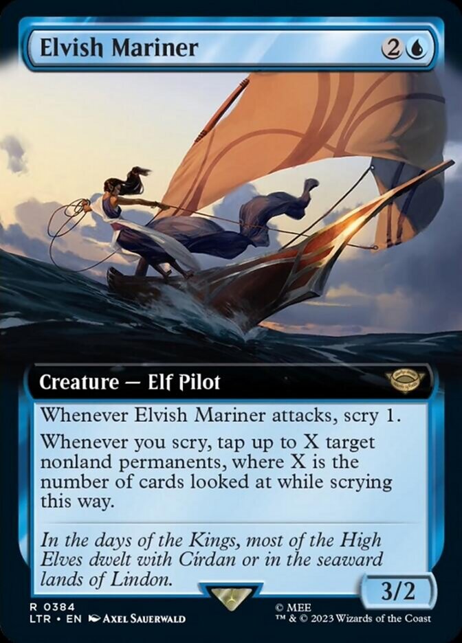 Elvish Mariner (Extended Art) [The Lord of the Rings: Tales of Middle-Earth] | The Time Vault CA