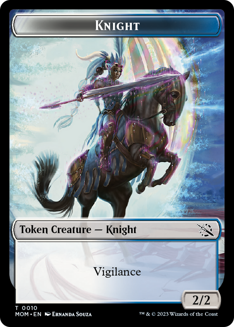 Phyrexian Myr // Knight Double-Sided Token [March of the Machine Tokens] | The Time Vault CA