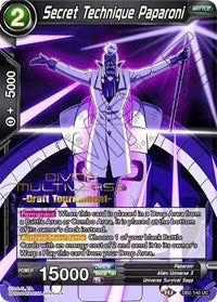 Secret Technique Paparoni (Divine Multiverse Draft Tournament) (DB2-140) [Tournament Promotion Cards] | The Time Vault CA