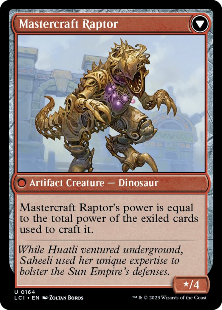 Saheeli's Lattice // Mastercraft Raptor [The Lost Caverns of Ixalan] | The Time Vault CA