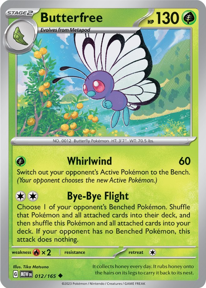 Butterfree (012/165) [Scarlet & Violet: 151] | The Time Vault CA