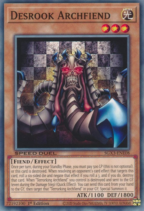 Desrook Archfiend [SGX3-ENE08] Common | The Time Vault CA