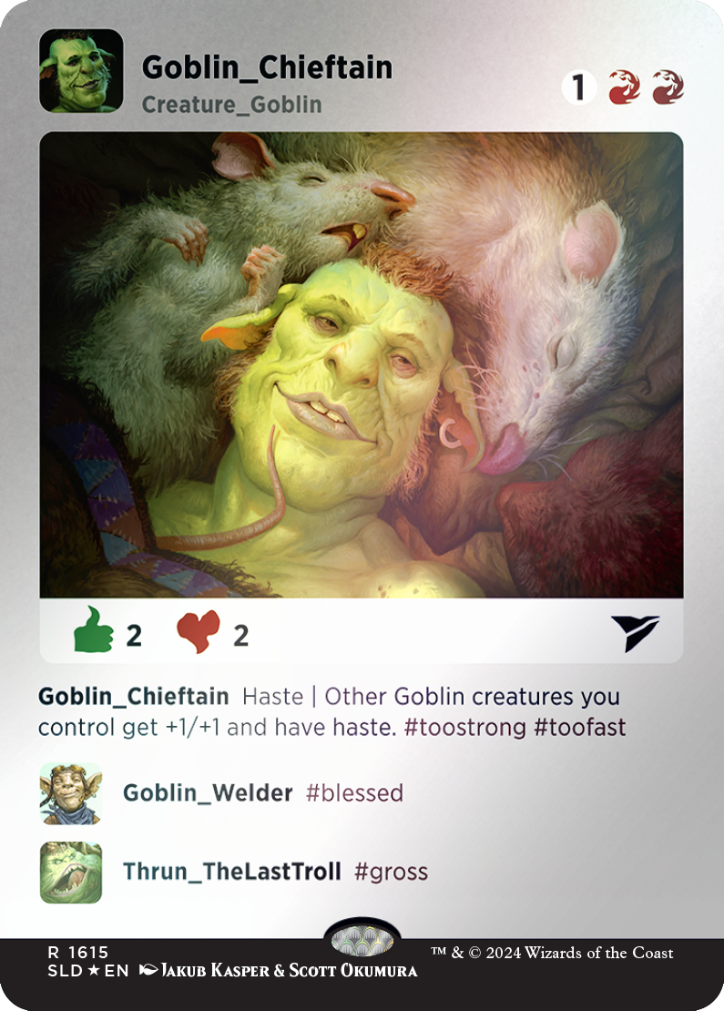 Goblin Chieftain (Rainbow Foil) [Secret Lair Drop Series] | The Time Vault CA