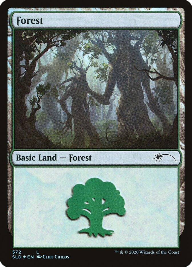 Forest (Tree Hugging) (572) [Secret Lair Drop Promos] | The Time Vault CA