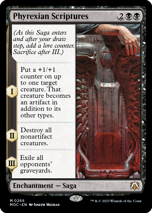 Phyrexian Scriptures [March of the Machine Commander] | The Time Vault CA