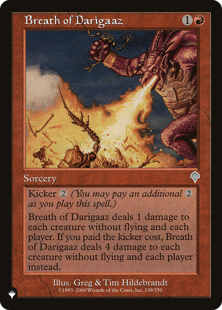 Breath of Darigaaz [The List] | The Time Vault CA