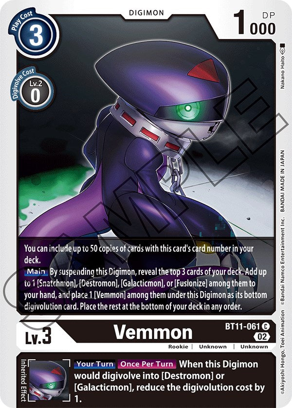 Vemmon [BT11-061] [Dimensional Phase] | The Time Vault CA