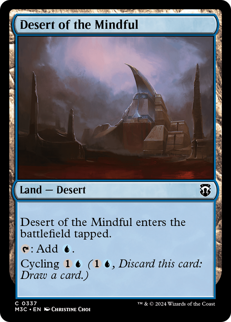 Desert of the Mindful (Ripple Foil) [Modern Horizons 3 Commander] | The Time Vault CA