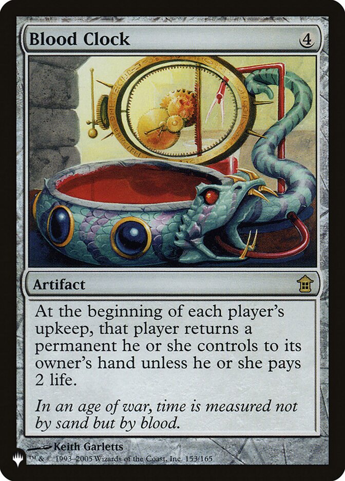 Blood Clock [The List] | The Time Vault CA