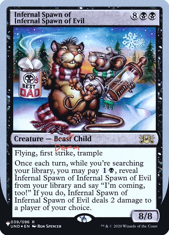 Infernal Spawn of Infernal Spawn of Evil (Unfinity Foil Edition) [The List] | The Time Vault CA