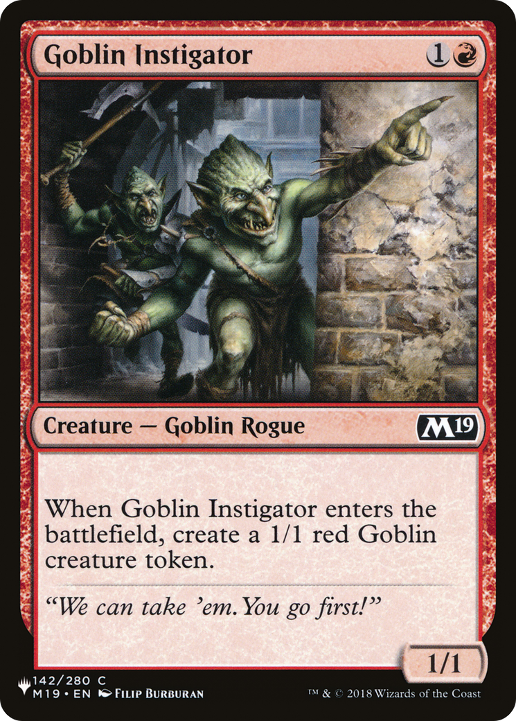 Goblin Instigator [The List] | The Time Vault CA