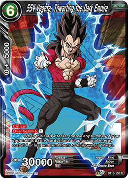 SS4 Vegeta, Thwarting the Dark Empire (Rare) (BT13-130) [Supreme Rivalry] | The Time Vault CA
