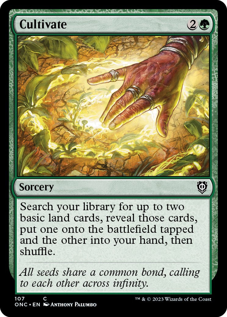 Cultivate [Phyrexia: All Will Be One Commander] | The Time Vault CA