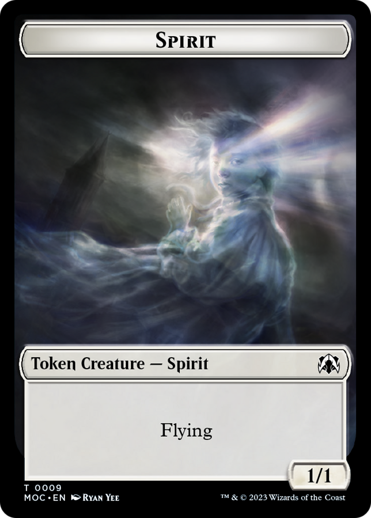 Spirt (9) // Treasure Double-Sided Token [March of the Machine Commander Tokens] | The Time Vault CA