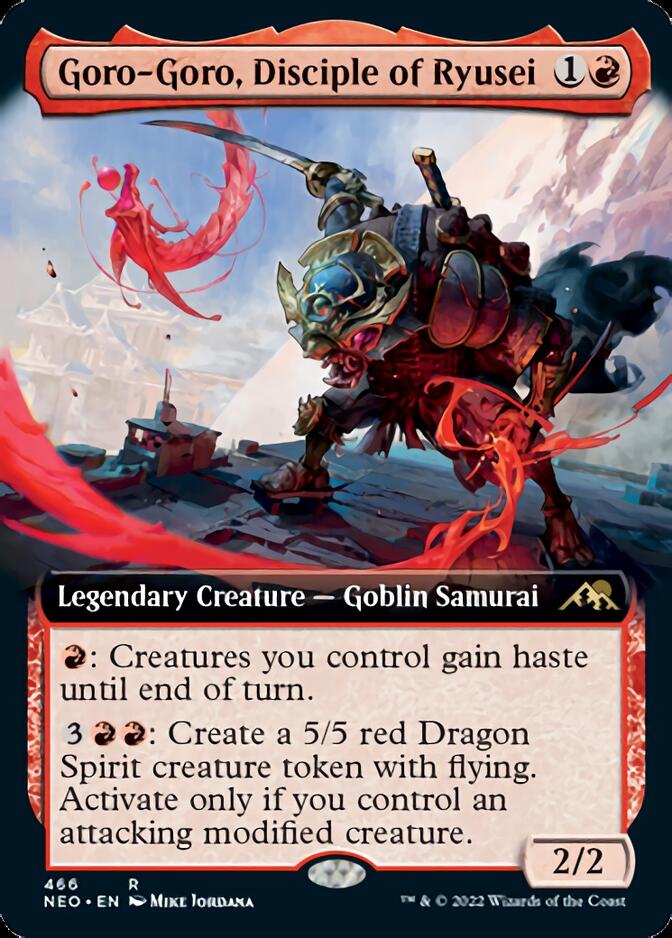 Goro-Goro, Disciple of Ryusei (Extended Art) [Kamigawa: Neon Dynasty] | The Time Vault CA