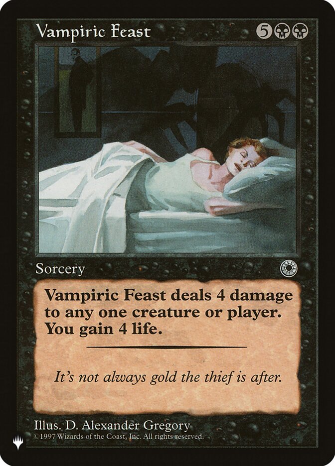 Vampiric Feast [The List] | The Time Vault CA
