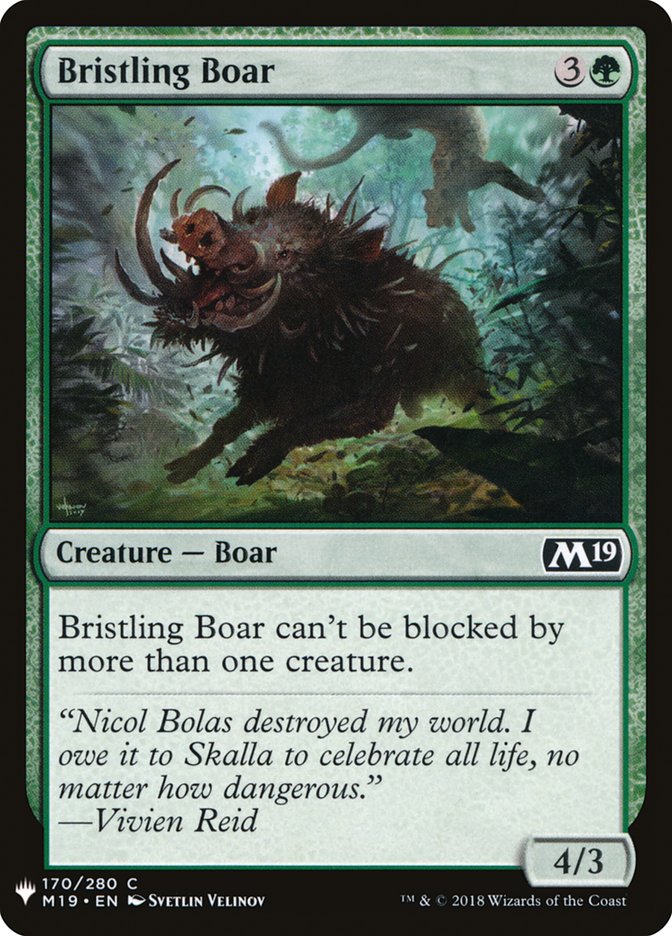 Bristling Boar [Mystery Booster] | The Time Vault CA
