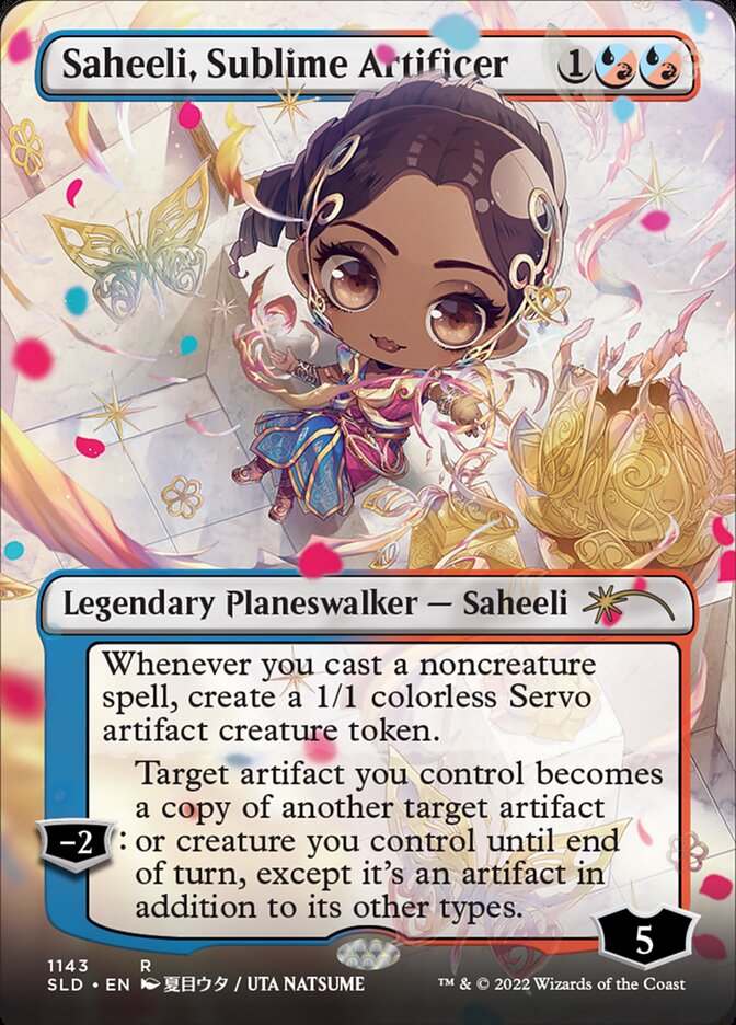 Saheeli, Sublime Artificer (Borderless) [Secret Lair Drop Series] | The Time Vault CA