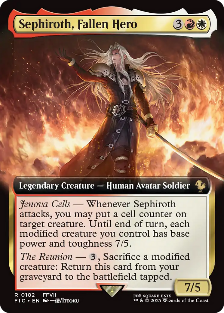 Sephiroth, Fallen Hero (Extended Art) [FINAL FANTASY Commander] | The Time Vault CA