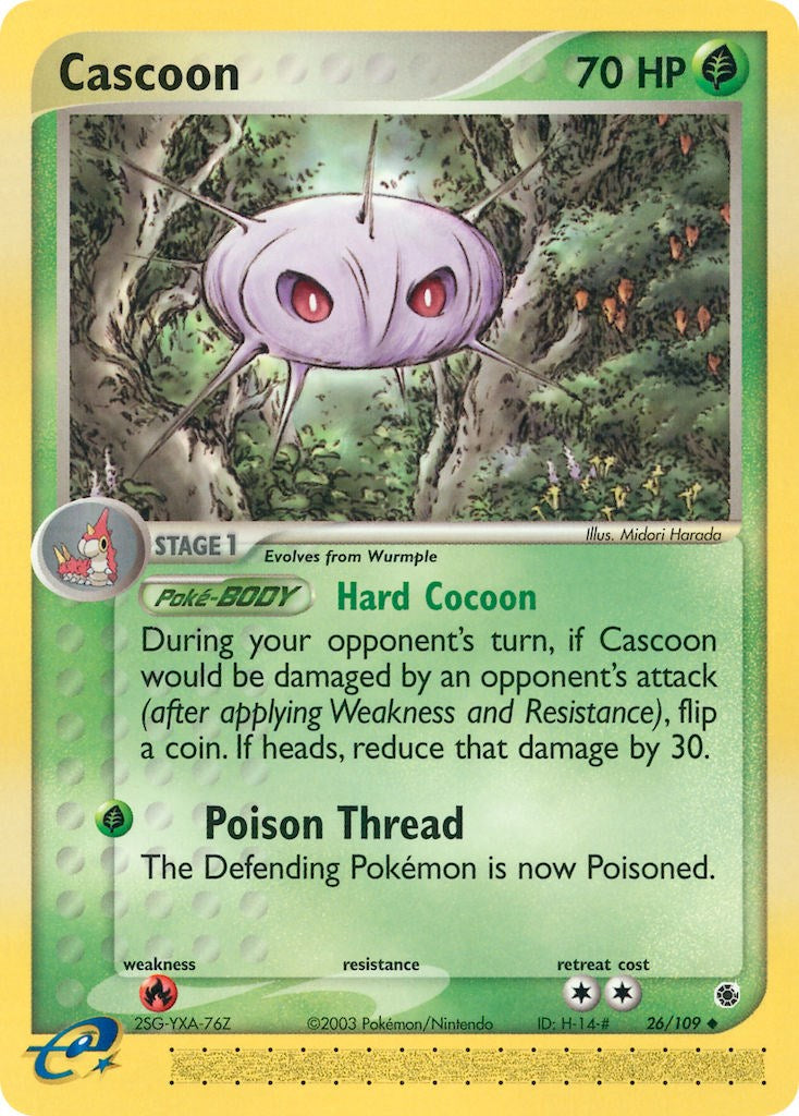Cascoon (26/109) [EX: Ruby & Sapphire] | The Time Vault CA