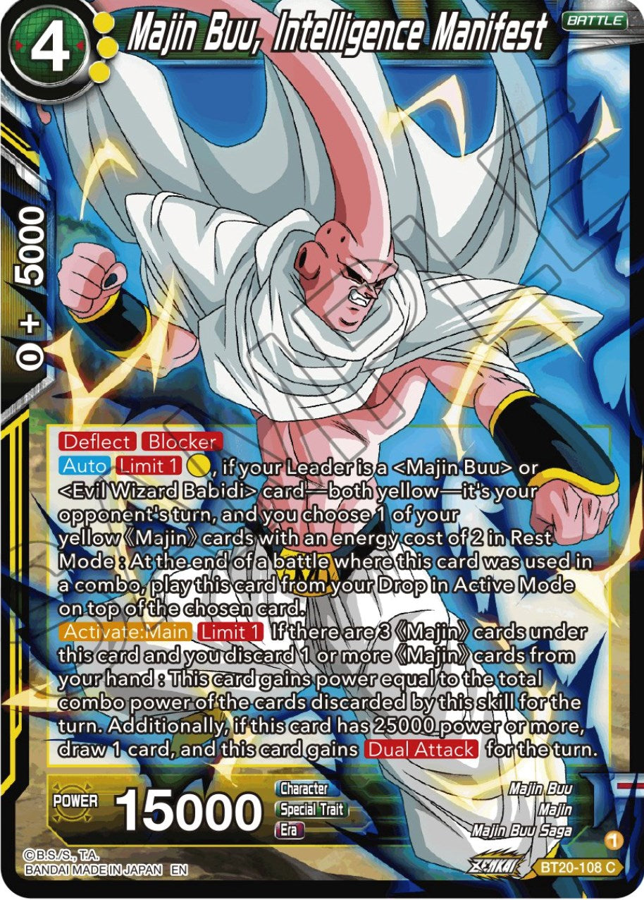 Majin Buu, Intelligence Manifest (BT20-108) [Power Absorbed] | The Time Vault CA