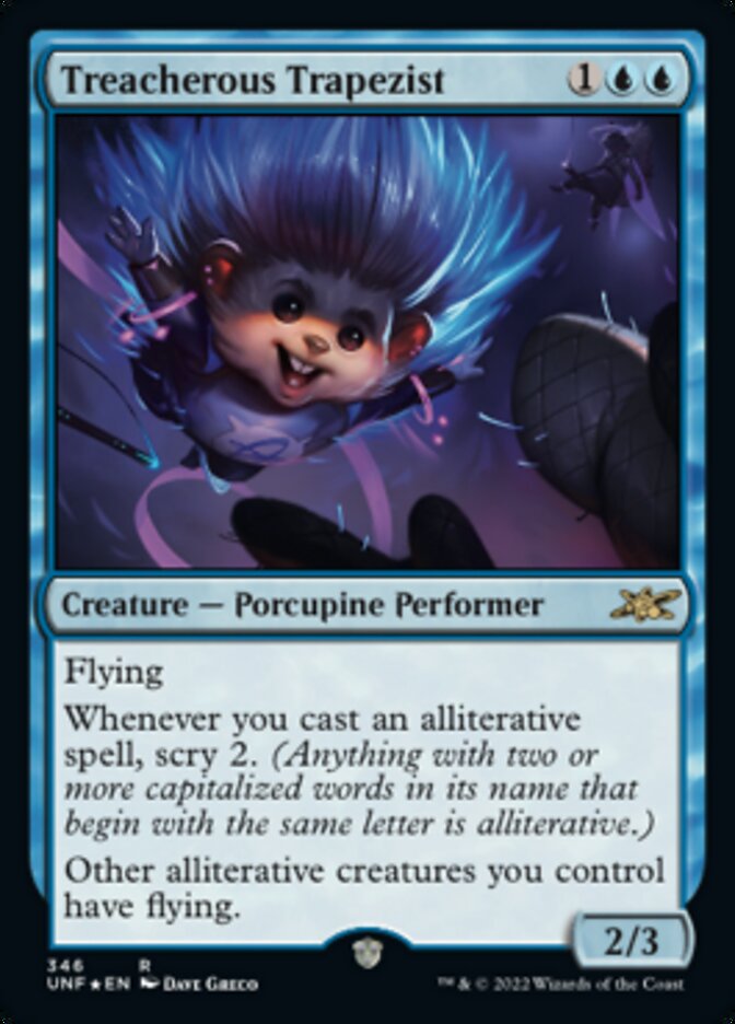 Treacherous Trapezist (Galaxy Foil) [Unfinity] | The Time Vault CA
