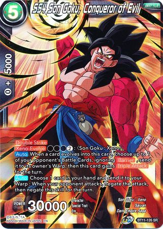SS4 Son Goku, Conqueror of Evil (BT11-126) [Vermilion Bloodline 2nd Edition] | The Time Vault CA