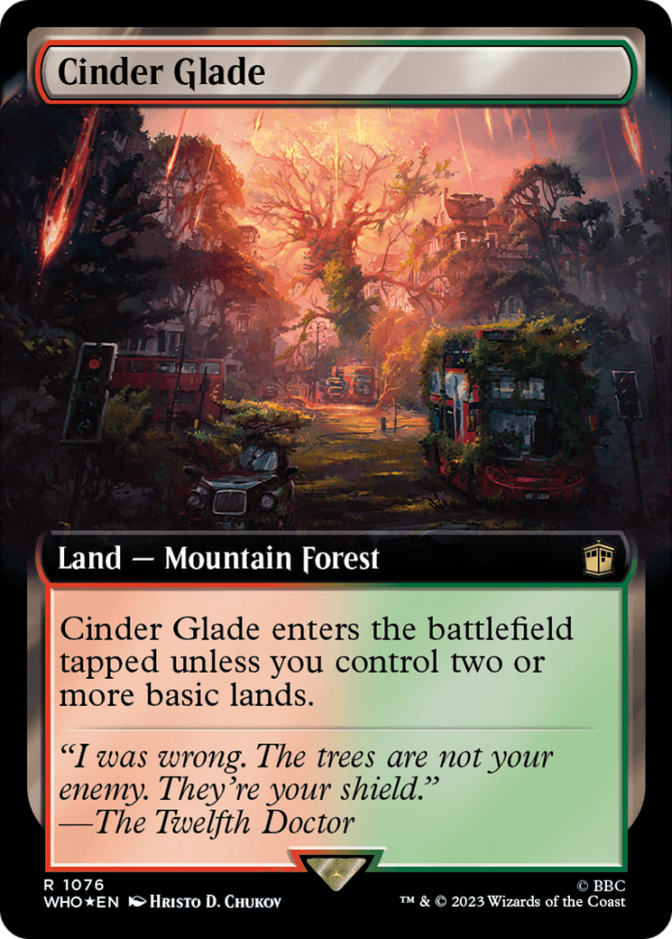 Cinder Glade (Extended Art) (Surge Foil) [Doctor Who] | The Time Vault CA